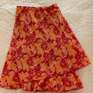 Layered warm tone skirt